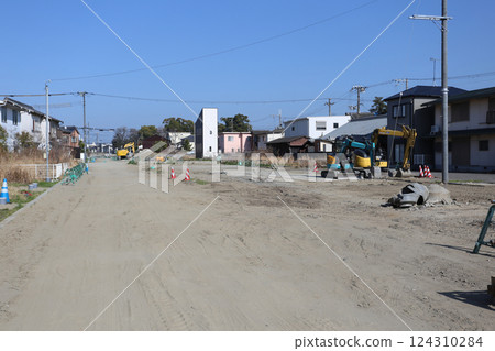 道路改善施工現場 124310284