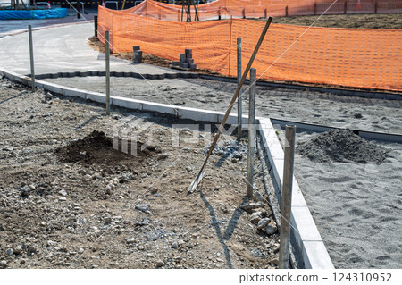 Construction site of the new park 124310952