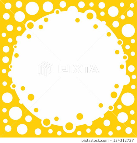 Cheese circle frame. Yellow color. Empty space for text or picture. Cheese circle frame. Yellow color. Empty space for text or picture. 124312727