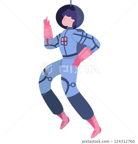 Astronaut icon space man character flat vector Astronaut icon space man character flat vector 124312760
