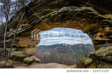 View from Double Arch in Red River Gorge 124313107