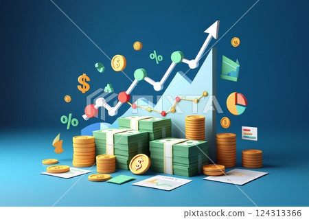 Business finance and investment concept 124313366
