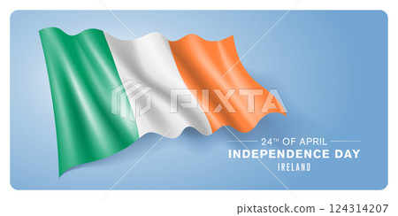 Ireland independence day vector banner, greeting card 124314207