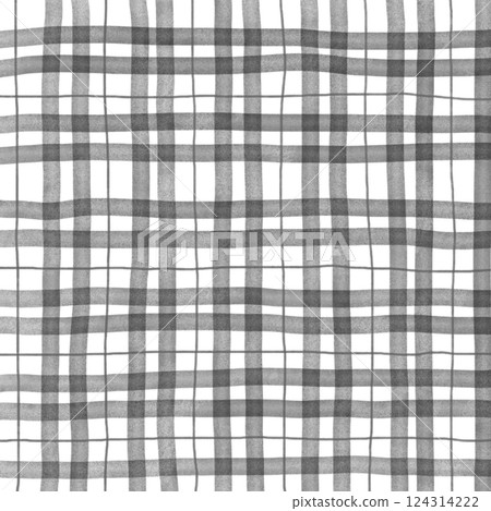 Black Plaid Gingham Hand Drawn Background Pattern Overlay Black Plaid Gingham Hand Drawn Background Pattern Overlay 124314222
