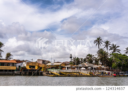 Village of Mandacaru, Barreirinhas, Maranhao, Brazil from the Mandacaru lighthouse, overlooking the Preguicas River Village of Mandacaru, Barreirinhas, Maranhao, Brazil from the Mandacaru lighthouse, overlooking the Preguicas River 124314637