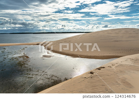 Dunas do Mouro at Ilha do Caju, Ilha das Canarias, Brazil. Delta do Parnaiba and Delta das Americas Dunas do Mouro at Ilha do Caju, Ilha das Canarias, Brazil. Delta do Parnaiba and Delta das Americas 124314676
