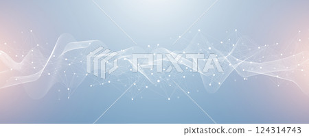 Global network connection banner design template idea. Header social network communication in the global business concept. Internet technology. Big data visualization. Vector illustration 124314743
