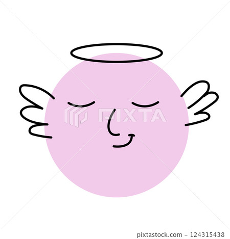 Angelic Emoji with Halo Angelic Emoji with Halo 124315438