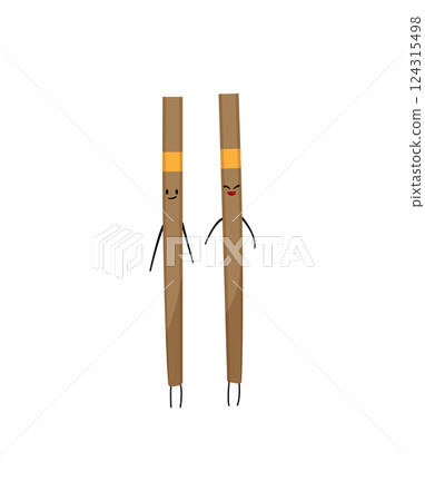Wooden Medical Characters 124315498