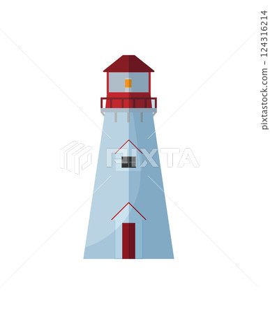 Red Lighthouse Drawing 124316214