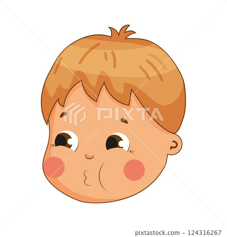Boy Avatar Cheeky Expression 124316267