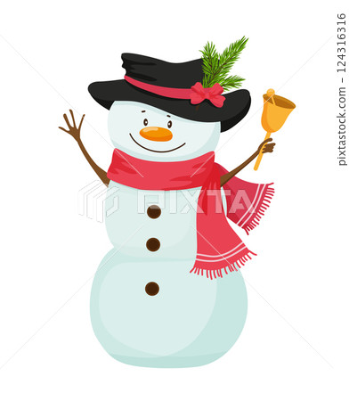Snowman With Bell Snowman With Bell 124316316