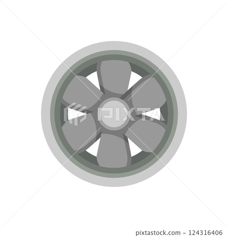 Gray Fan Blade Icon 124316406