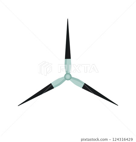 Turquoise Wind Turbine Propeller 124316429