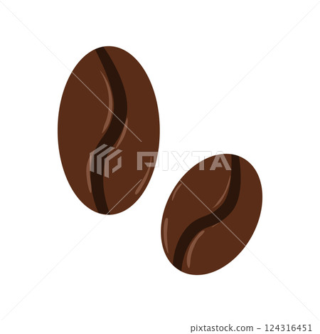 Brown Coffee Beans 124316451