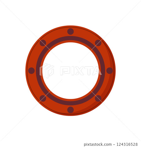 Oil Seal Ring Vector 124316528