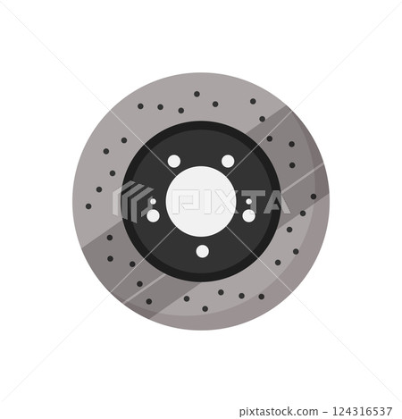 Black Center Brake Rotor Black Center Brake Rotor 124316537