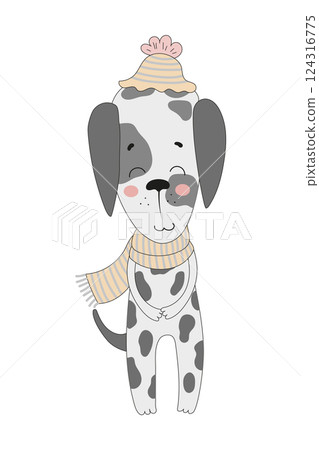 Cute Dalmatian Illustration 124316775