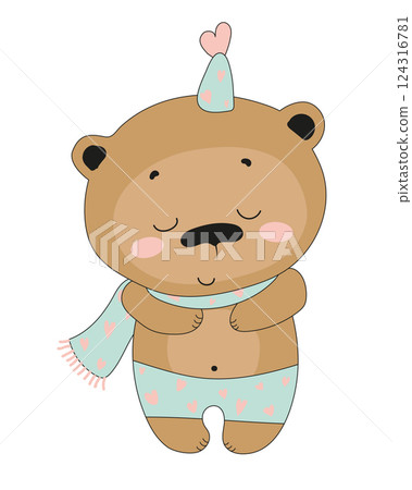Adorable Brown Bear Adorable Brown Bear 124316781