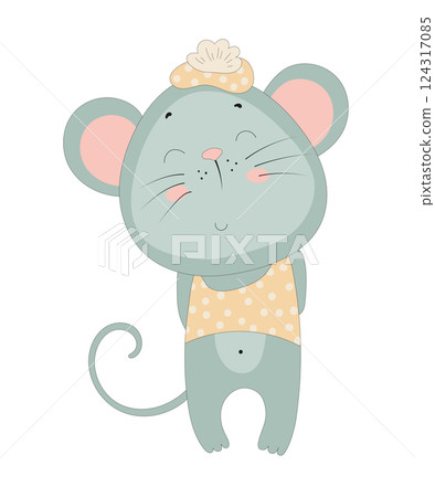 Sweet Mouse with Polka Dot Hat Sweet Mouse with Polka Dot Hat 124317085