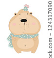 Chubby Hamster Illustration 124317090