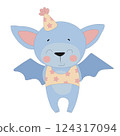 Blue Party Bat 124317094