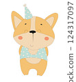 Party Corgi Dog 124317097