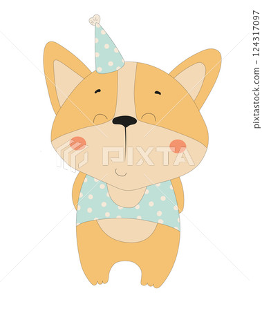Party Corgi Dog 124317097