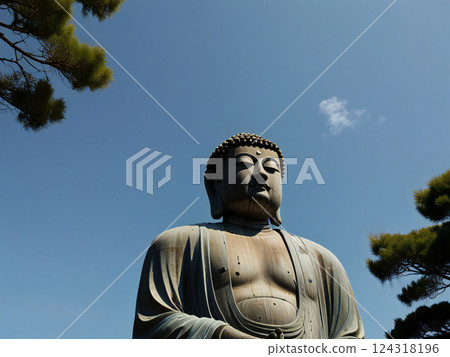 夏天的藍天和大佛 124318196