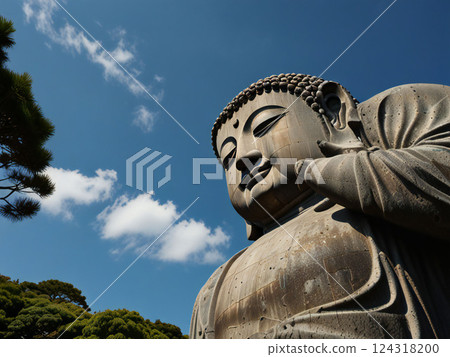 夏天的藍天和大佛 124318200