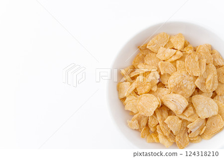 蒜片放入盤中 124318210