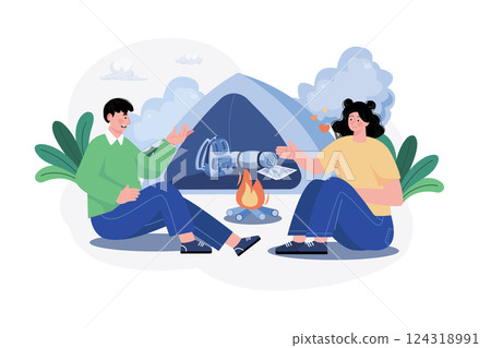 Womans Day Illustration concept. Flat illustration isolated on white background 124318991