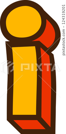 English alphabet small letter i 124319201