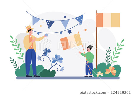 Valentines Day Illustration concept.  124319261