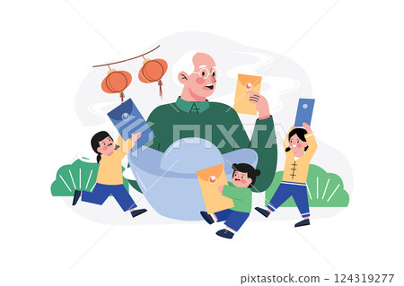 Valentines Day Illustration concept.  124319277