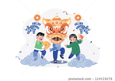 Valentines Day Illustration concept.  124319278