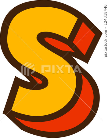 English alphabet lowercase s English alphabet lowercase s 124319446