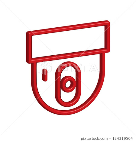 CCTV icon design template CCTV icon design template 124319504