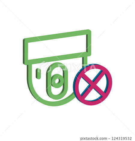 CCTV icon design template CCTV icon design template 124319532