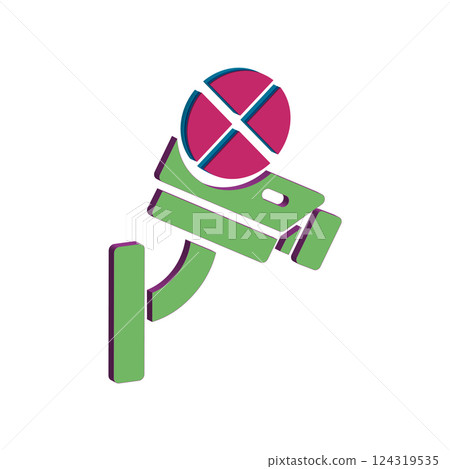 CCTV icon design template 124319535