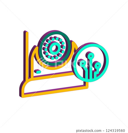 CCTV icon design template 124319560