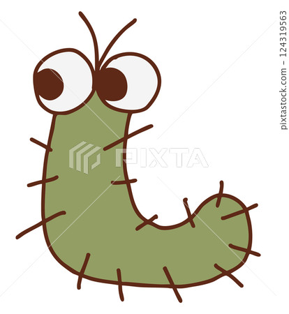 毛毛蟲向左看 124319563
