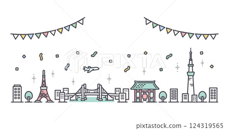 東京 城市風光 城市景觀 124319565