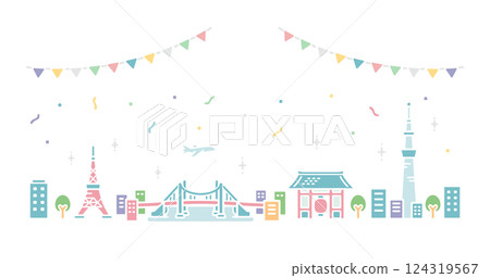 城市風光 城市景觀 市容 124319567