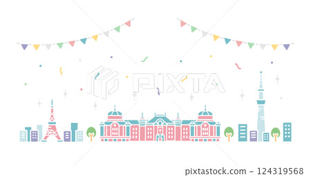 tokyo, vector, vectors 124319568