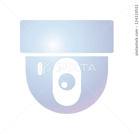 CCTV icon design template 124319581