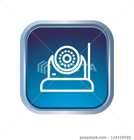 CCTV icon design template 124319588