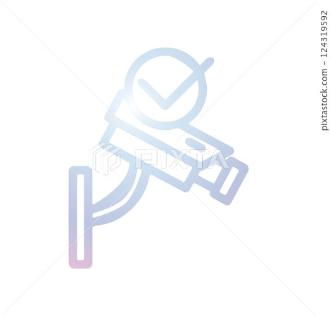 CCTV icon design template 124319592