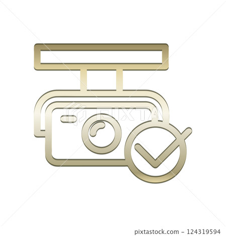 CCTV icon design template 124319594