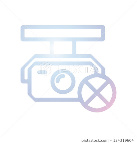 CCTV icon design template CCTV icon design template 124319604